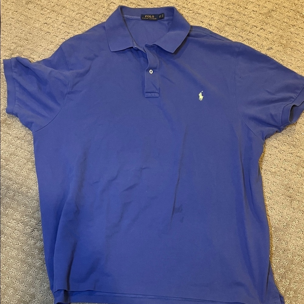 Polo by Ralph Lauren Men's Blue Polo Shirt 2XB